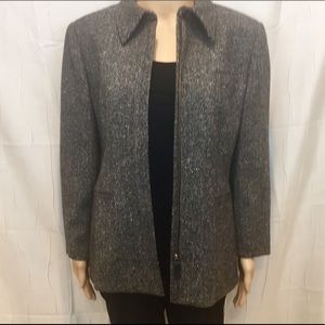 Lauren Black Herringbone Jacket